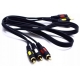 Kabel 3xRCA - 3xRCA 0,5m VITALCO RK32